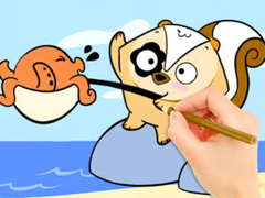 Гульня Coloring Book: Fishing Surprise