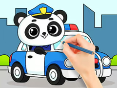 Гульня Coloring Book: Police Panda
