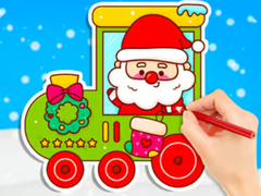 Гульня Coloring Book: Christmas Train