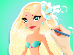 Гульня Coloring Book: Aqua Mermaid
