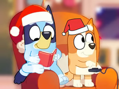 Гульня Jigsaw Puzzle: Bluey Christmas Party