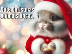 Гульня Cute Christmas Animals Jigsaw