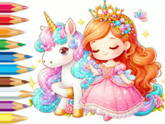 Гульня Coloring Book: Unicorn Secret Whisper