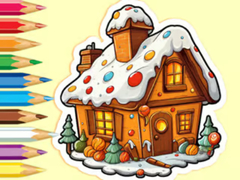 Гульня Coloring Book: Christmas Candy House