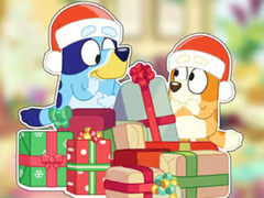 Гульня Jigsaw Puzzle: Bluey Christmas Unboxing