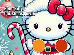 Гульня Hello Kitty Christmas Puzzle