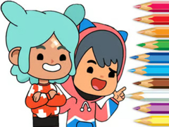 Гульня Coloring Book: Toca Boca Friends