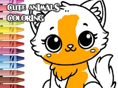 Гульня Cute Animals Coloring