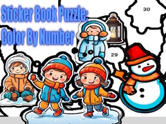 Гульня Sticker Book Puzzle: Color By Number