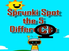 Гульня Sprunki Spot the 5 Differences