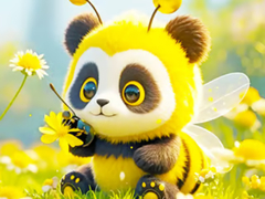Гульня Jigsaw Puzzle: Panda Bee