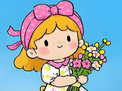 Гульня Jigsaw Puzzle: Little Flower Girl