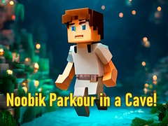 Гульня Noobik Parkour in a Cave!