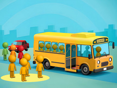 Гульня Crazy Bus Station