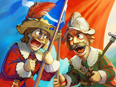 Гульня Musketeers Gunpowder vs Steel