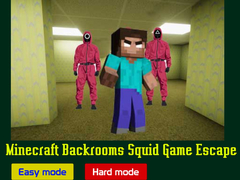 Гульня Minecraft Backrooms Squid Game Escape