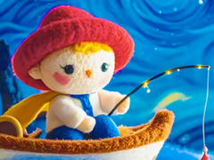 Гульня Jigsaw Puzzle: Starry Night Fishing