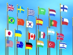 Гульня Flag Puzzle Jam: Collect Flags