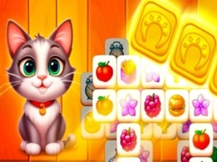 Гульня Cat Town Tile Match Puzzle