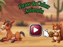 Гульня Draw & Color Animals