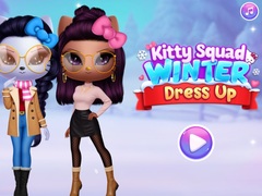 Гульня Kitty Squad Winter Dress Up