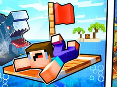Гульня Noob Raft: Ocean Survival