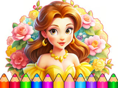 Гульня Coloring Book: Flower Dress Up