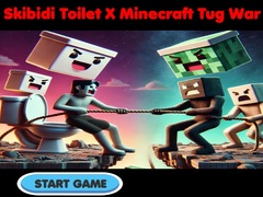 Гульня Skibidi Toilet X Minecraft Tug War