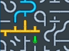 Гульня Connect The Pipes Water Puzzle