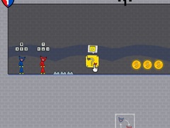 Гульня Stickman Huggy Party Duo