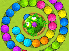 Гульня Frogtastic Marble Adventure
