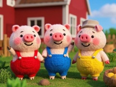 Гульня Find The Differences: The 3 Little Pigs