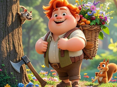 Гульня Find The Differences: The Honest Woodcutter