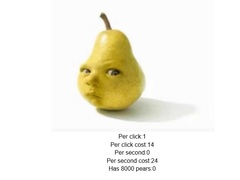 Гульня Baby Pear Clicker