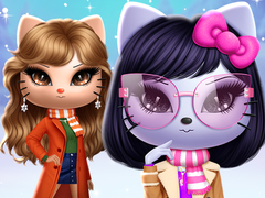Гульня Kitty Squad Winter Dress Up