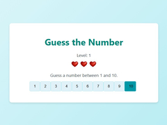 Гульня Guess The Number
