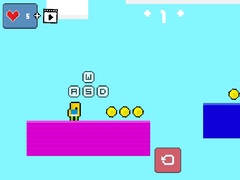 Гульня 2d Obby Rainbow Parkour