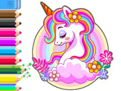 Гульня Coloring Book: Unicorn Garden