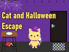 Гульня Cat and Halloween Escape
