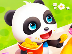 Гульня Jigsaw Puzzle: Baby Panda Spring Picnic