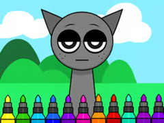 Гульня Coloring Book: Sprunki Incredibox Gray