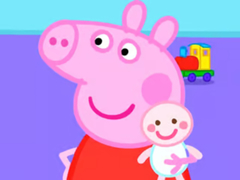 Гульня Jigsaw Puzzle: Peppa Pig New Baby
