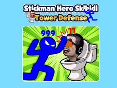 Гульня Stickman Hero Skibidi Tower Defense 