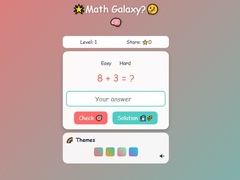 Гульня Math Galaxy