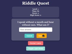 Гульня Riddle Quest Brain Teaser