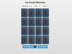 Гульня Car Emoji Matching