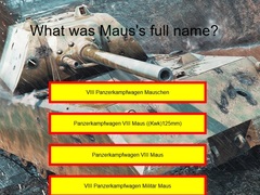 Гульня Tank Quiz: Maus