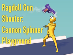 Гульня Ragdoll Gun Shooter: Cannon Spinner Playground