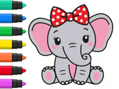 Гульня Coloring Book: Elephant