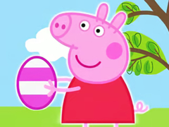 Гульня Jigsaw Puzzle: Peppa Pig Easter Eggs